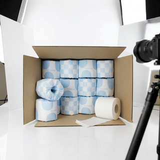 Toalettpapper | Blue Fluffy Cloud Rolls