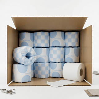 Blue Fluffy Marshmallow Cloud Rolls | 36-pack Toalettpapper